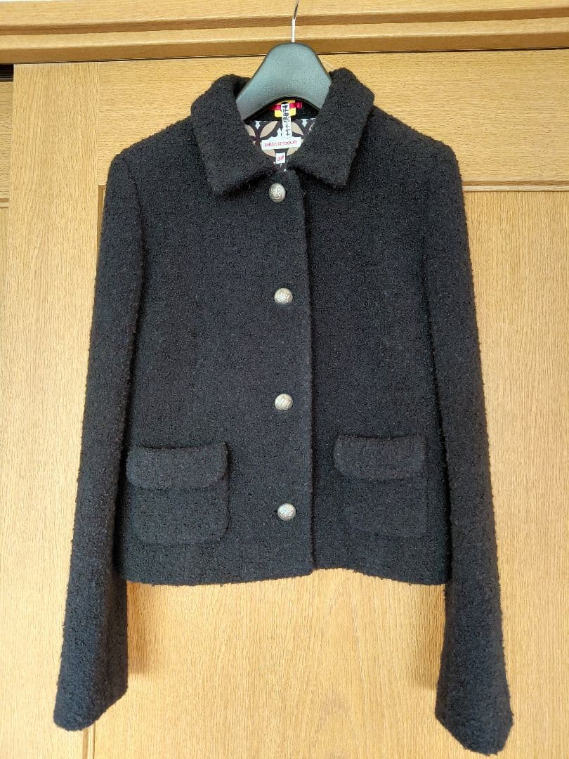 匿名配送⭐ドレステリア⭐ジャケット 黒　38　クリーニング済み