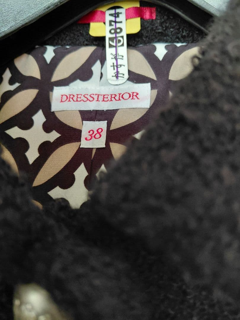 匿名配送⭐ドレステリア⭐ジャケット 黒　38　クリーニング済み
