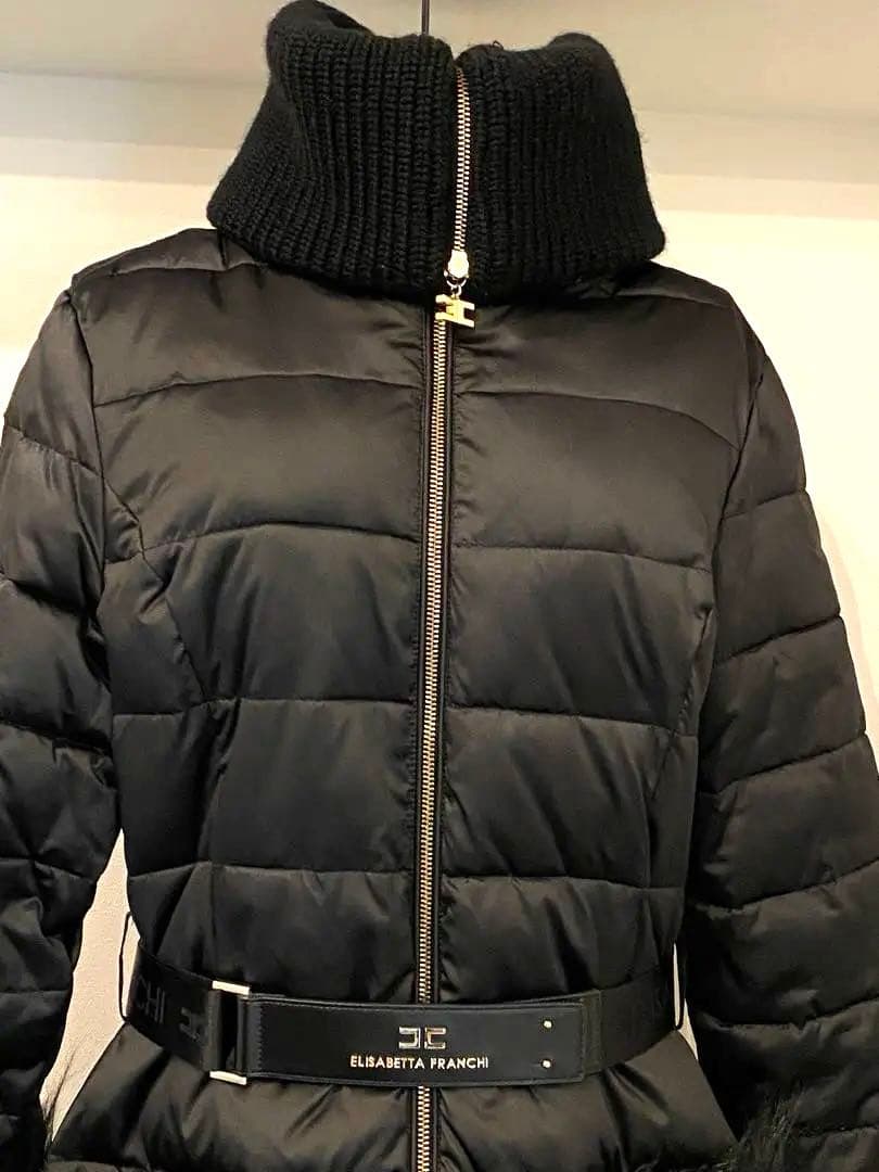 【美品】エリザベッタ・フランキ、デザイン、ダウンコート、定価15万円