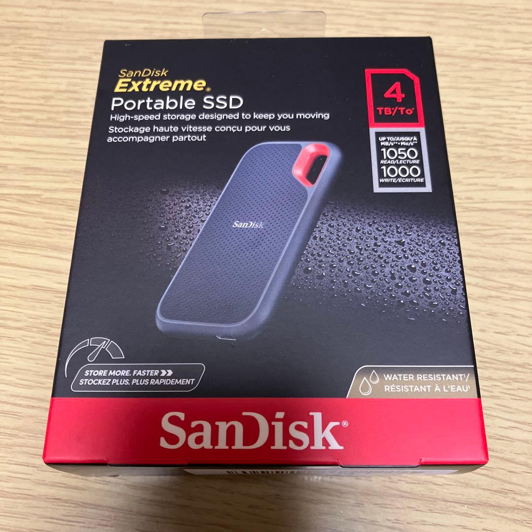 新品未開封 SanDisk Extreme Portable SSD 4TB