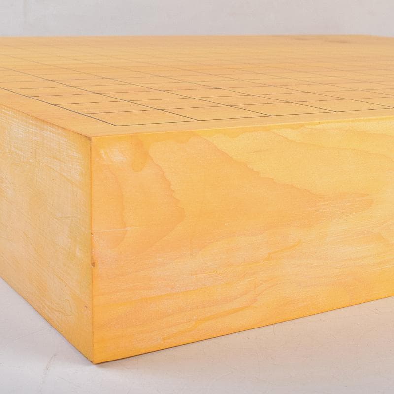 囲碁　榧製　卓上碁盤　木箱付　V　8397A