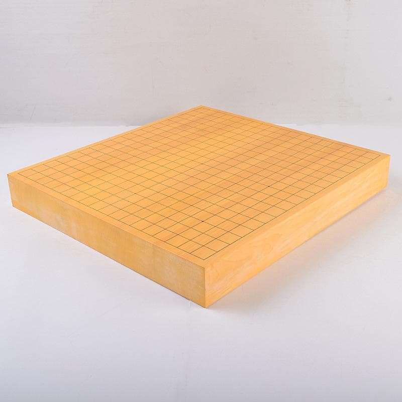 囲碁　榧製　卓上碁盤　木箱付　V　8397A