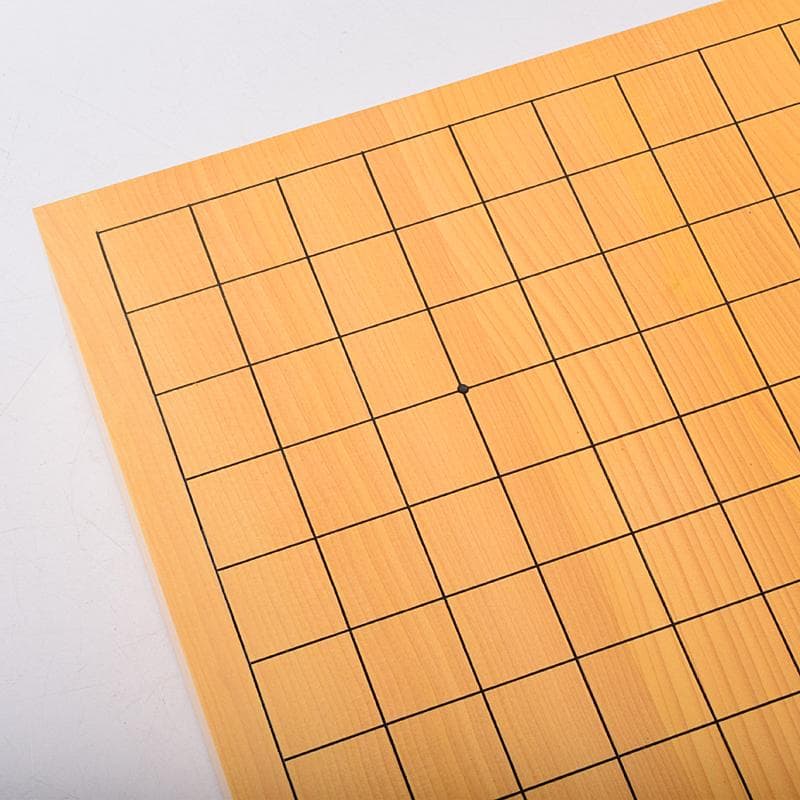 囲碁　榧製　卓上碁盤　木箱付　V　8397A