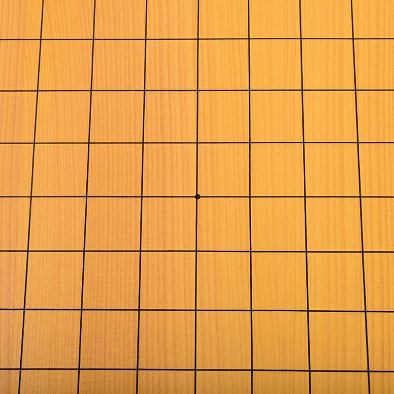 囲碁　榧製　卓上碁盤　木箱付　V　8397A