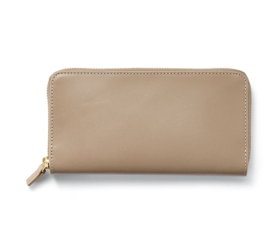 無印良品★イタリア産ヌメ革★ラウンドファスナー長財布★ウォレット★革財布★レザー