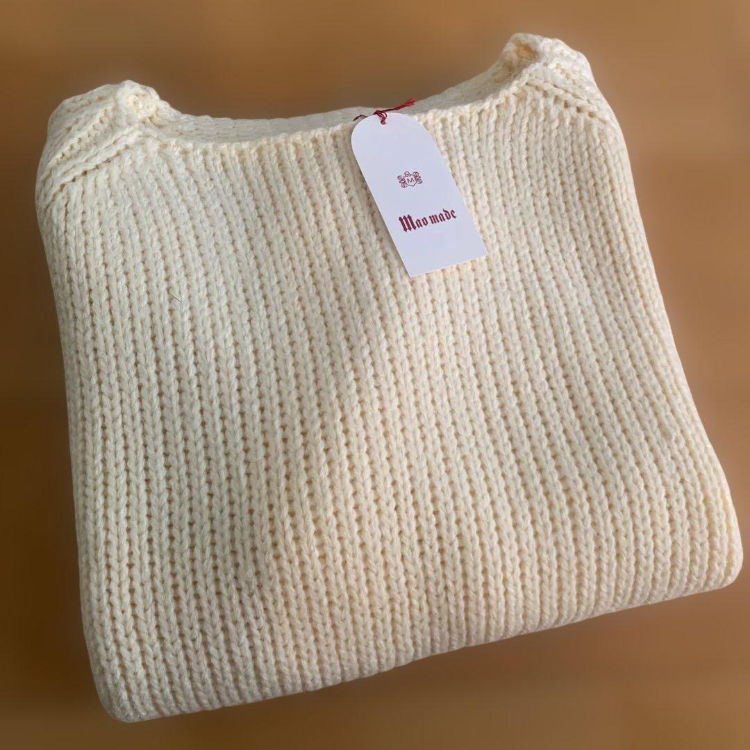 マオメイド　新品　ボートネックプルオーバーニット（北欧暮らしの道具店）