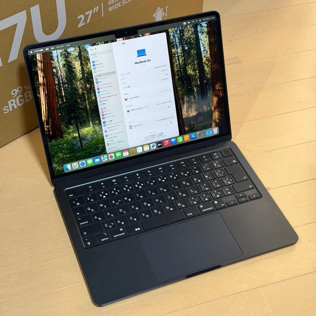 MacBook本体 MacBook Air M2 8GB/256GB AppleCare+