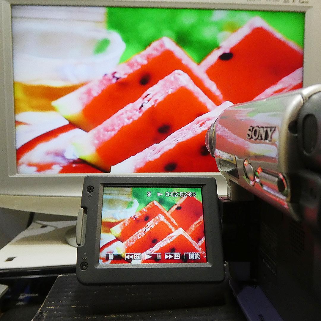 動作品ソニー DCR-TRV33 MiniDVビデオカメラ　DVDダビングに最適