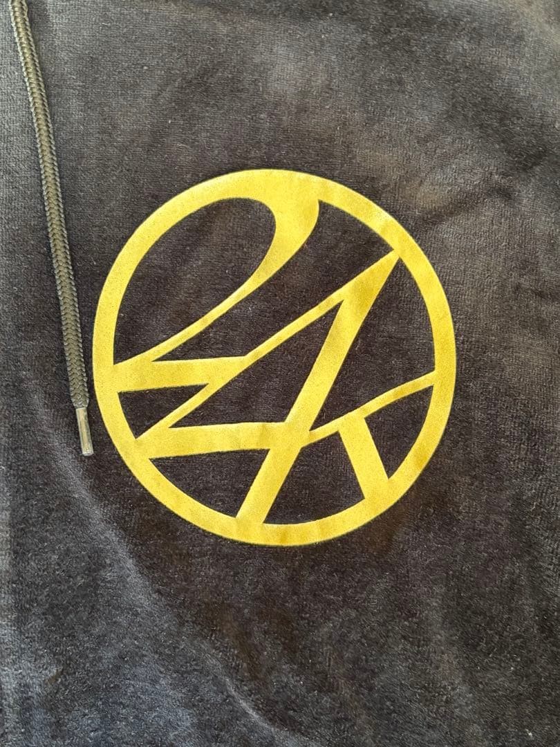 【未使用、美品】24karats セットアップ　ベロア　EXILE 黒　ピンク