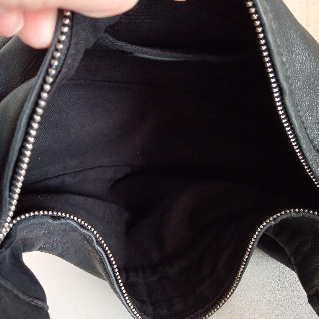 cosレザープリーツベルトバッグ