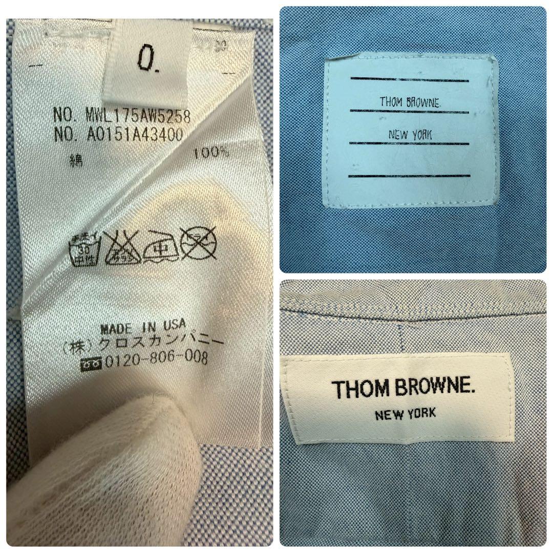 USA製 THOM BROWN ボタンダウンシャツ トリコロール アメカジ