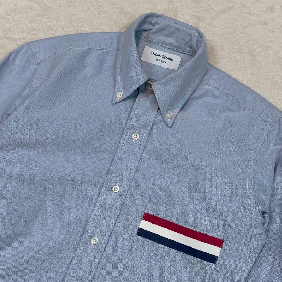 USA製 THOM BROWN ボタンダウンシャツ トリコロール アメカジ