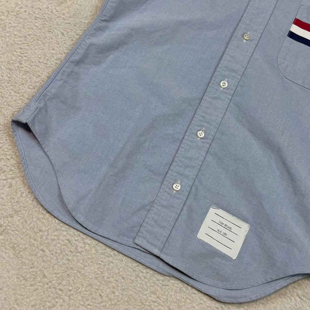 USA製 THOM BROWN ボタンダウンシャツ トリコロール アメカジ
