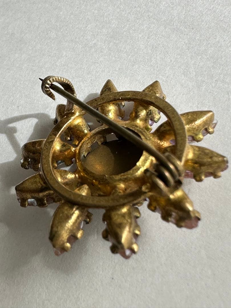 アンティーク　サフィレット　ブローチ