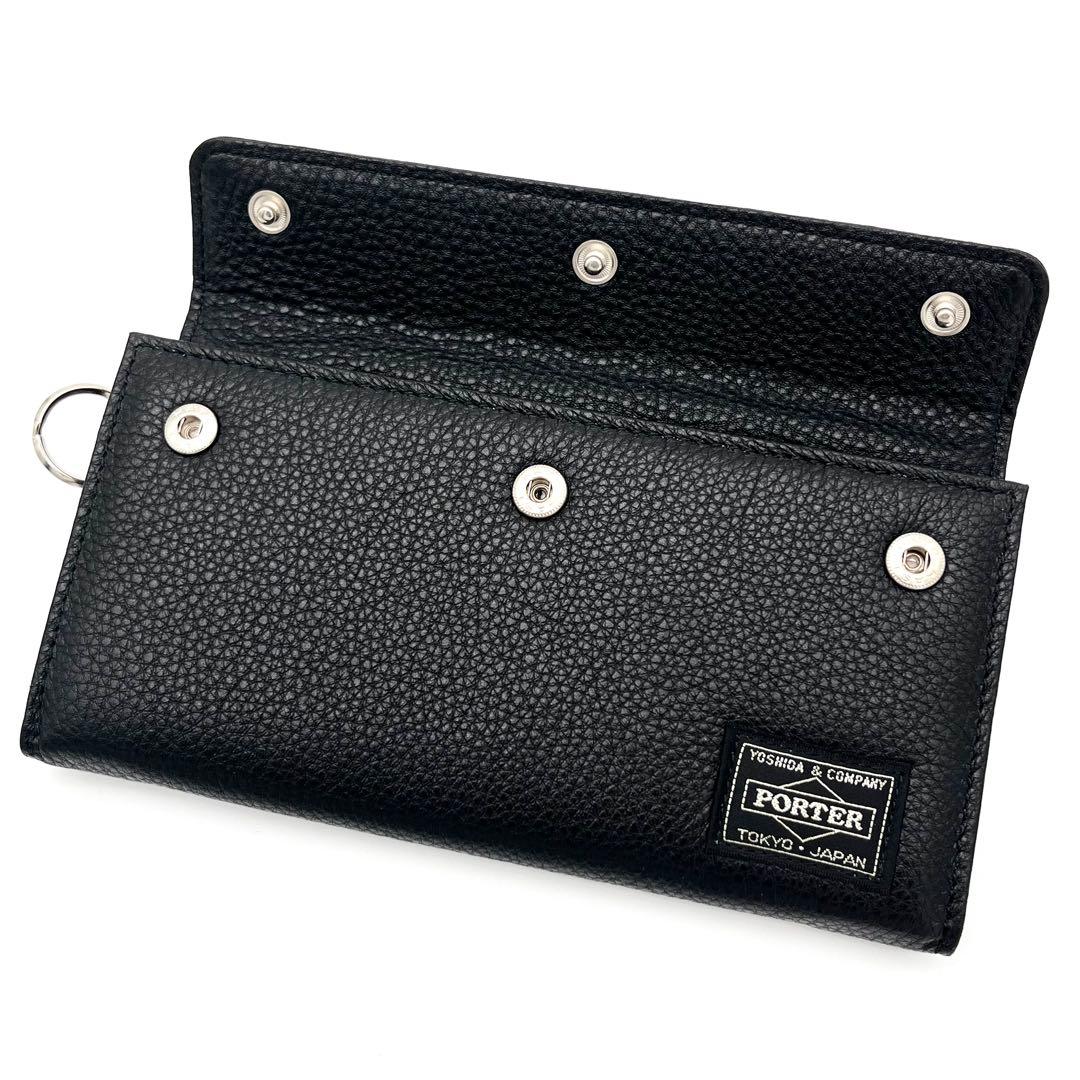 【新品未使用品】PORTER 長財布　CALM シュクリンクレザー　ブラック