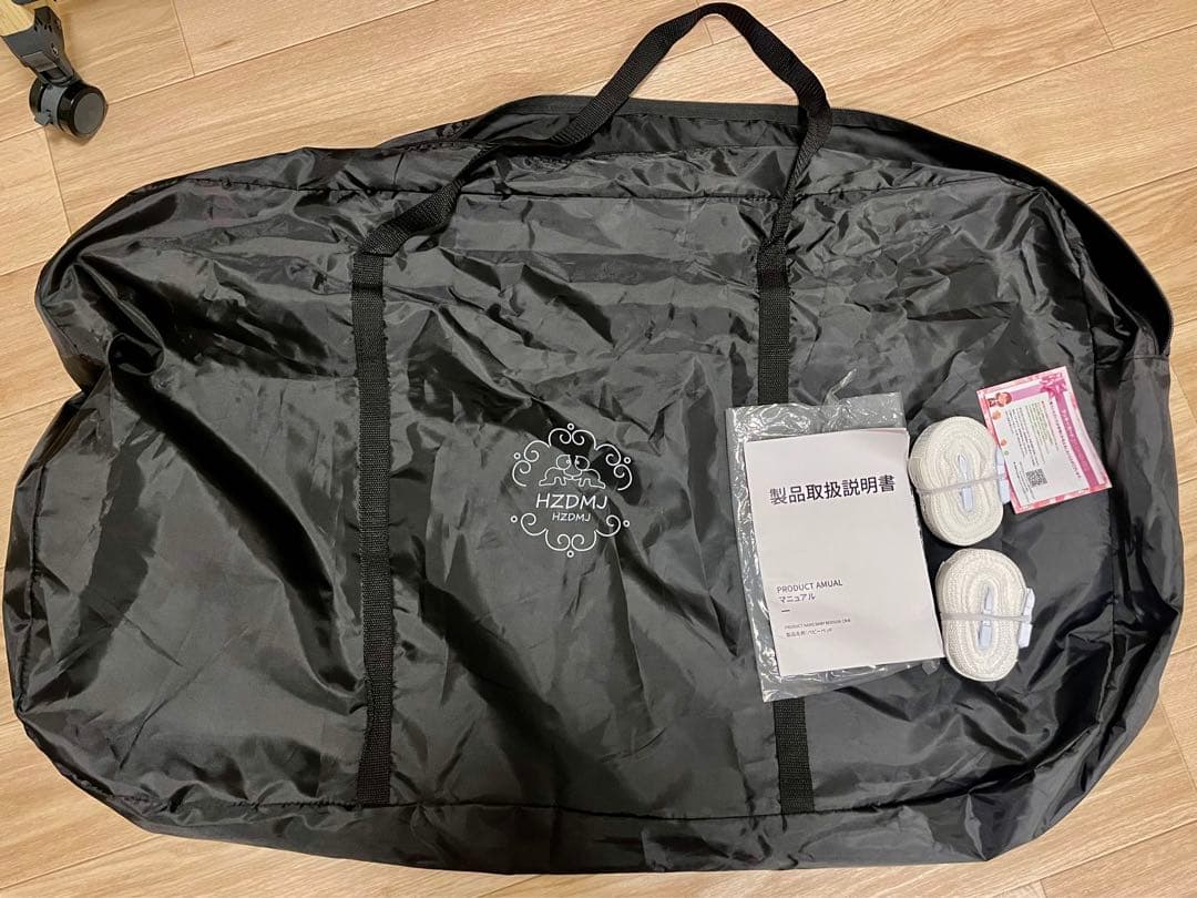 【美品・おもちゃおまけつき】2024年型HZDMJ ベビーベッド グレー