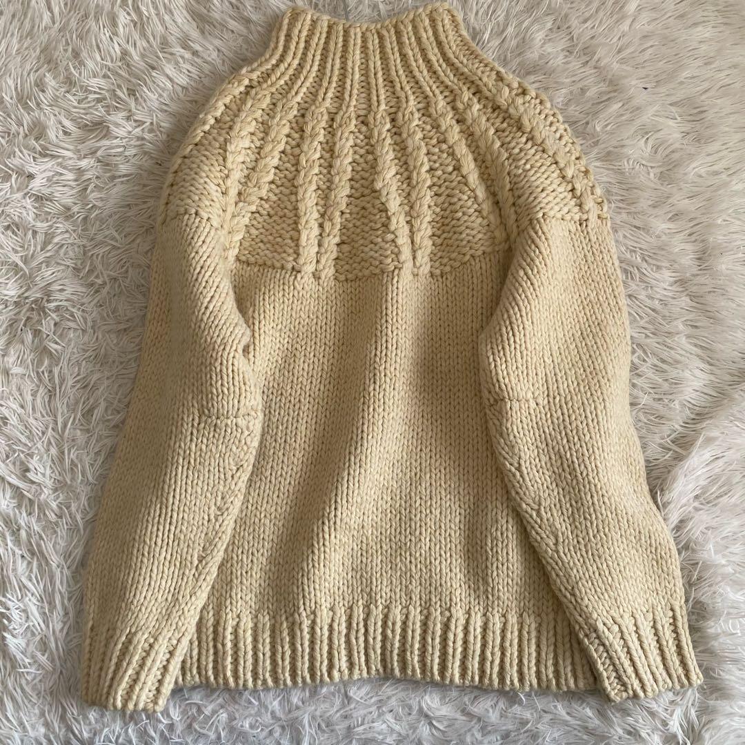 CLANE チャンキーケーブルハンドニットトップス 1 23AW 定価3.3万