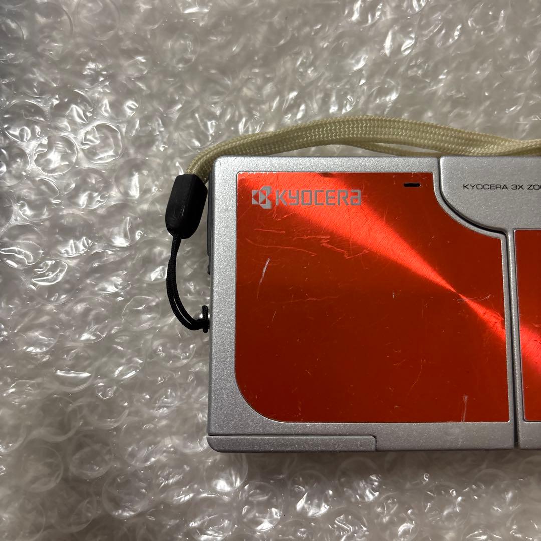 ［動作品］京セラ　デジカメKYOCERA FINECAM SL300R　レッド