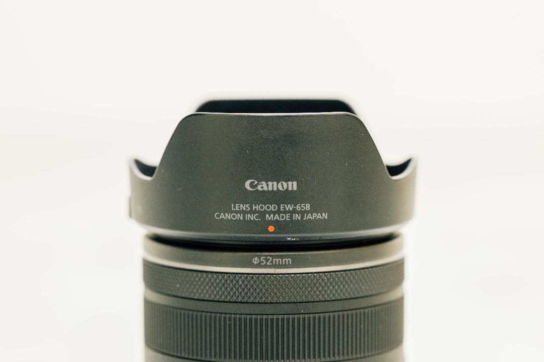 Canon RF24mm F1.8 保護フィルター・フード付属