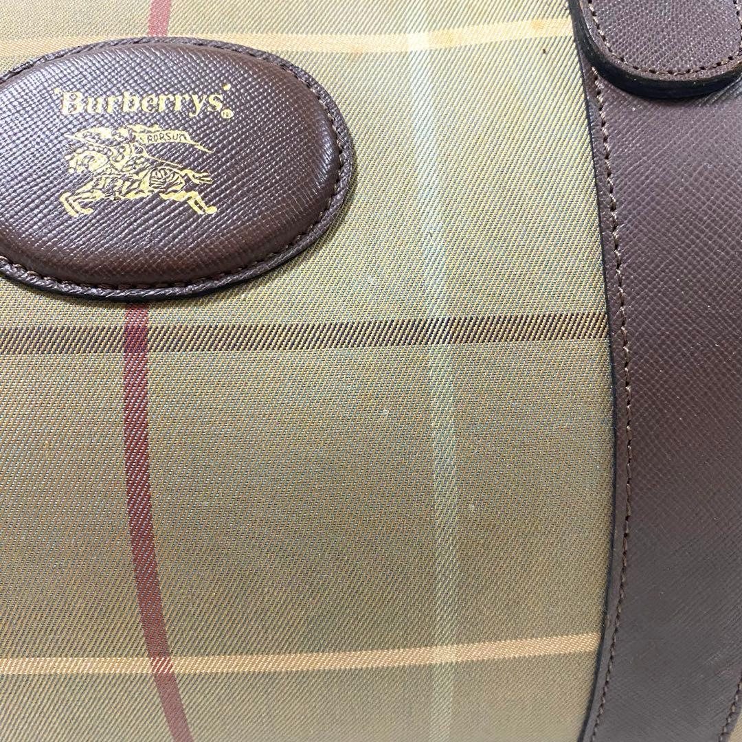 Burberrys/ボストン/バッグ/玉虫/ノヴァチェック/ビンテージ