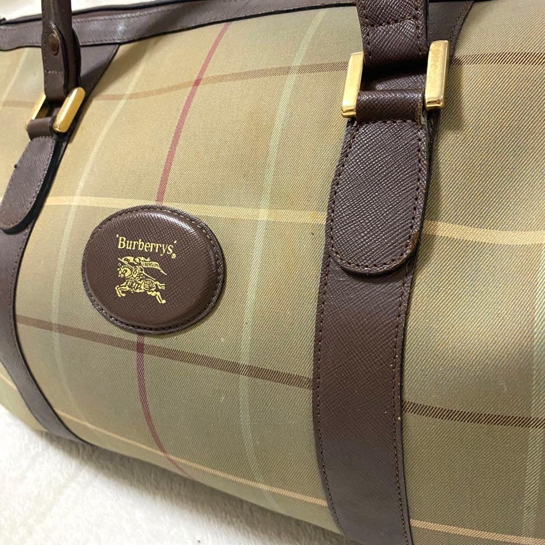 Burberrys/ボストン/バッグ/玉虫/ノヴァチェック/ビンテージ
