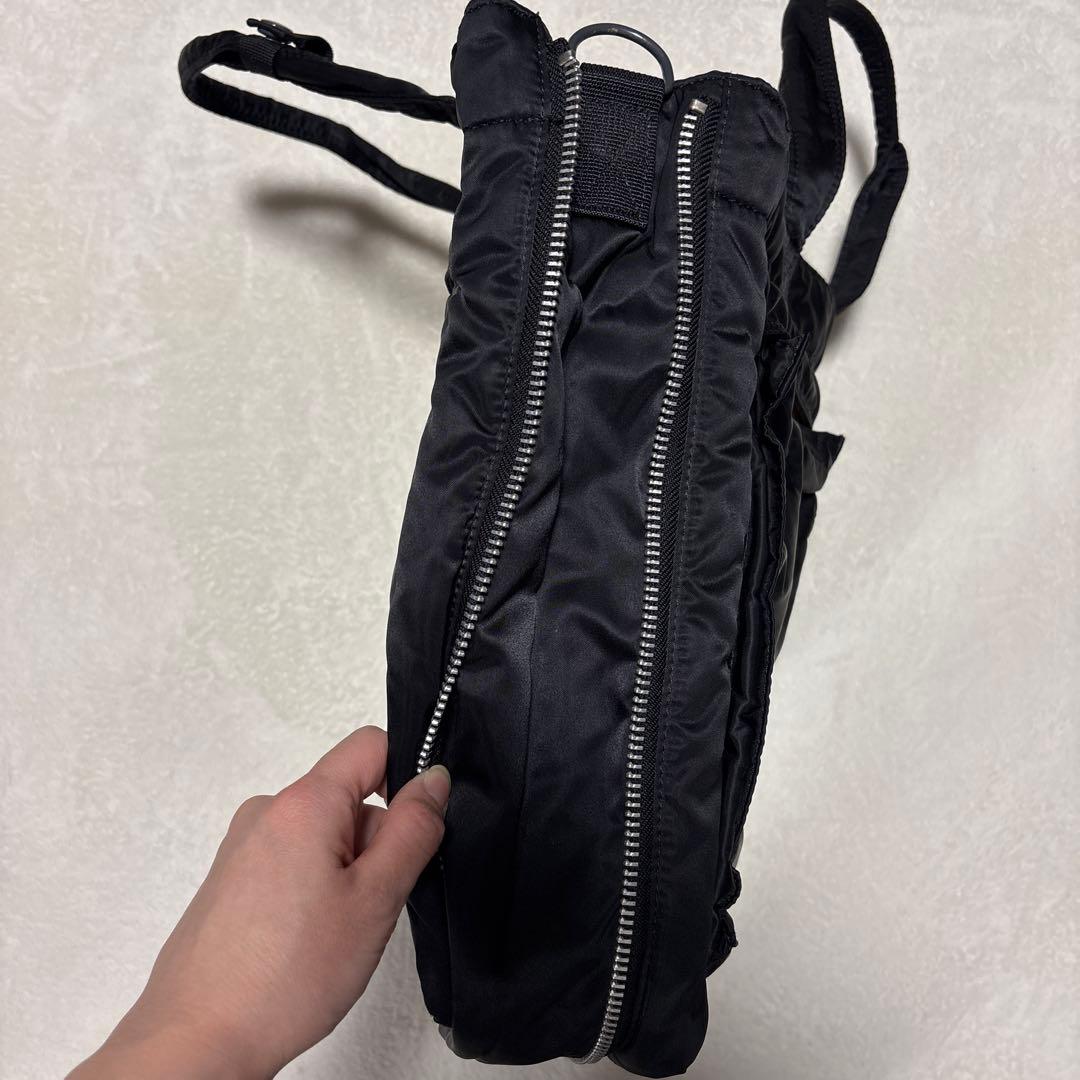 ポーター　タンカー　トートバッグ　マチ拡張　ブラック