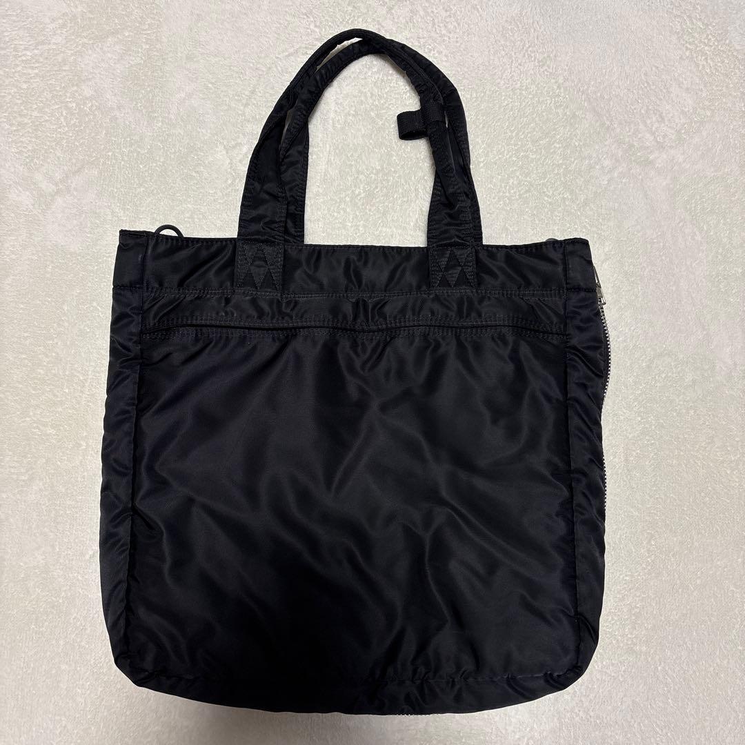ポーター　タンカー　トートバッグ　マチ拡張　ブラック