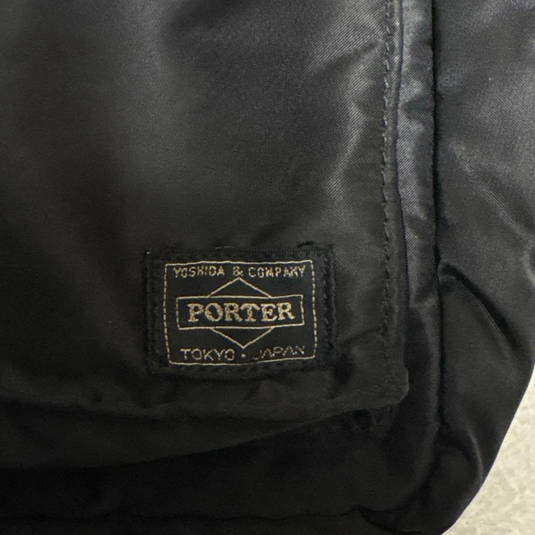 ポーター　タンカー　トートバッグ　マチ拡張　ブラック