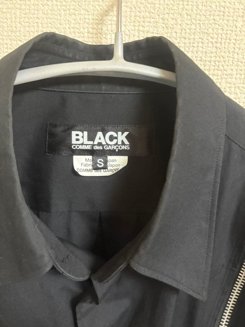 ブラックコムデギャルソン　ジップシャツ
