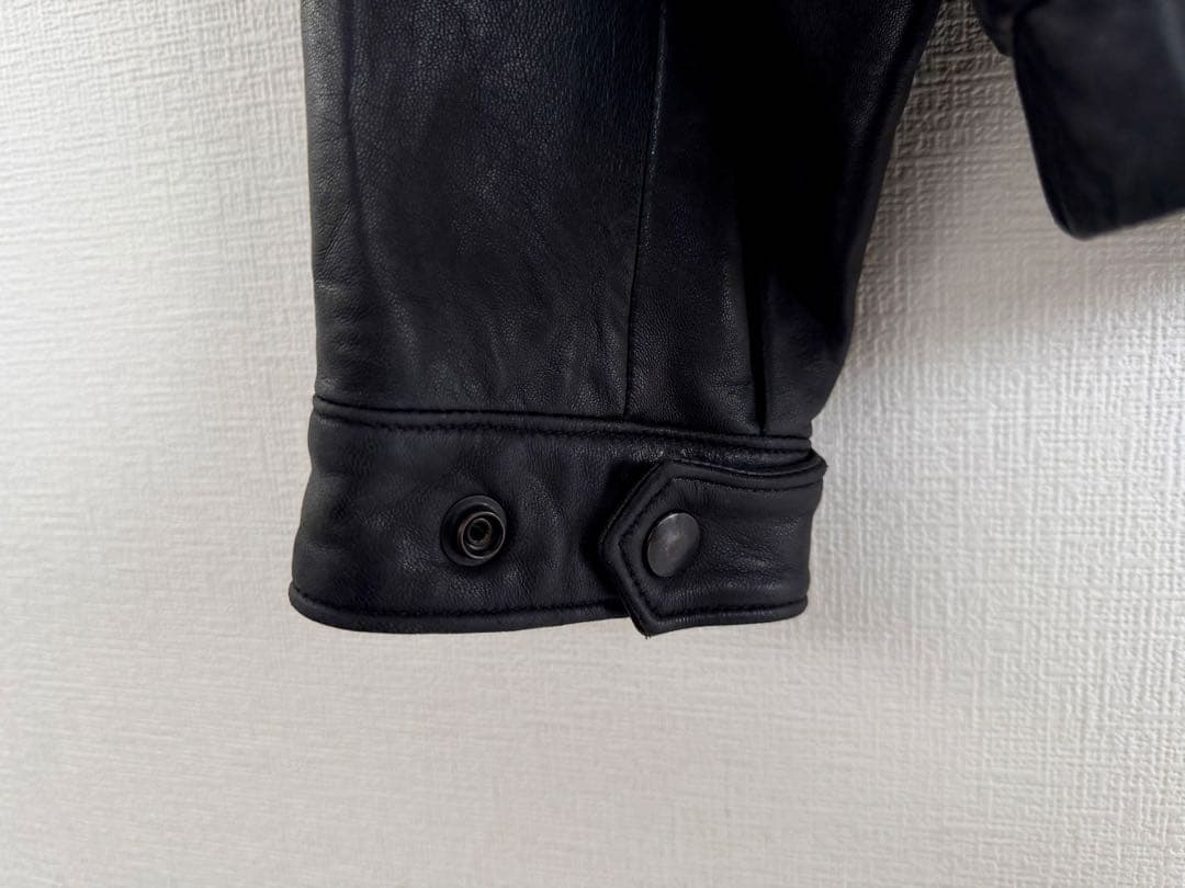 超超スペシャル 90s ポニー無 ポロ スポーツ レザージャケット M ブラック