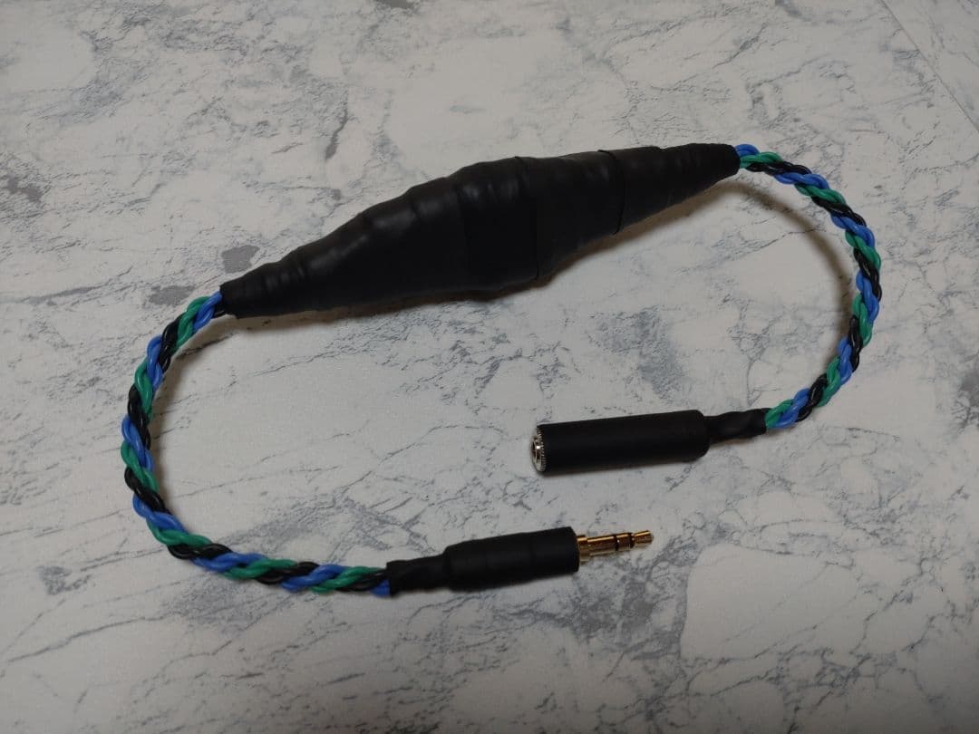 最新 140段式カタパルト　3.5㍉3極メス-3.5㍉3極オス　約38cm　6芯