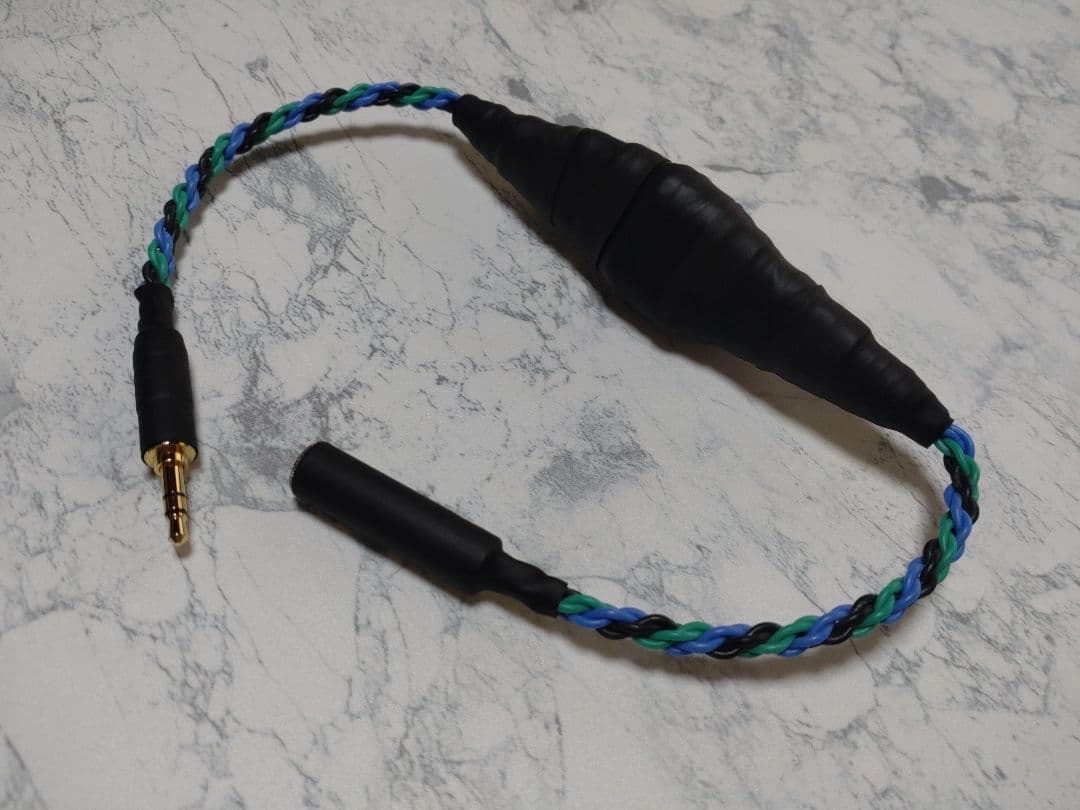 最新 140段式カタパルト　3.5㍉3極メス-3.5㍉3極オス　約38cm　6芯