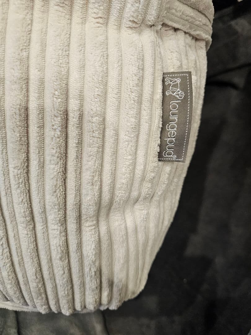 LoungePug ストライプL字型ソファ