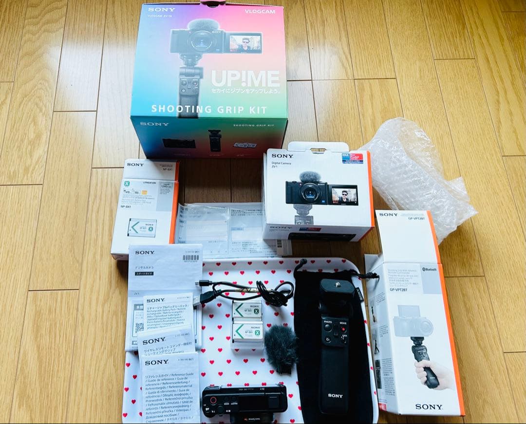 VLOGCAM ZV-1・ シューティンググリップ・バッテリー2個 送料込み