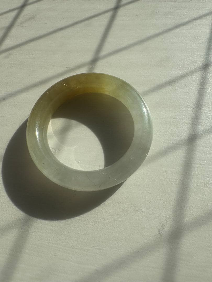 専用　本翡翠　くりぬきリング