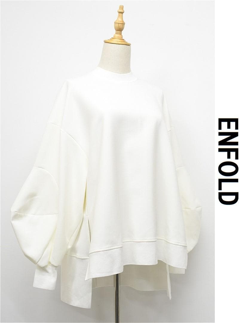 M463/未使用 24SS ENFOLD ブラウス ソリッドスリーブ 38 白
