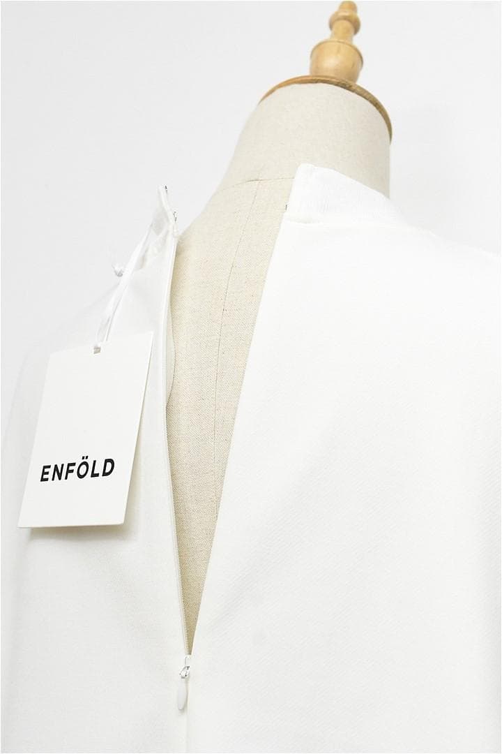 M463/未使用 24SS ENFOLD ブラウス ソリッドスリーブ 38 白