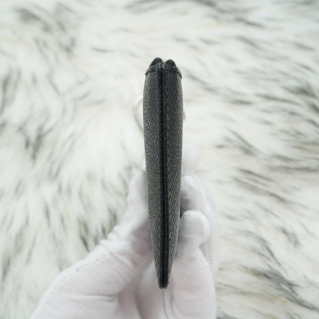 極美品　BVLGARI ブルガリ　小銭入れ　ケース　ブラック　チャーム付き