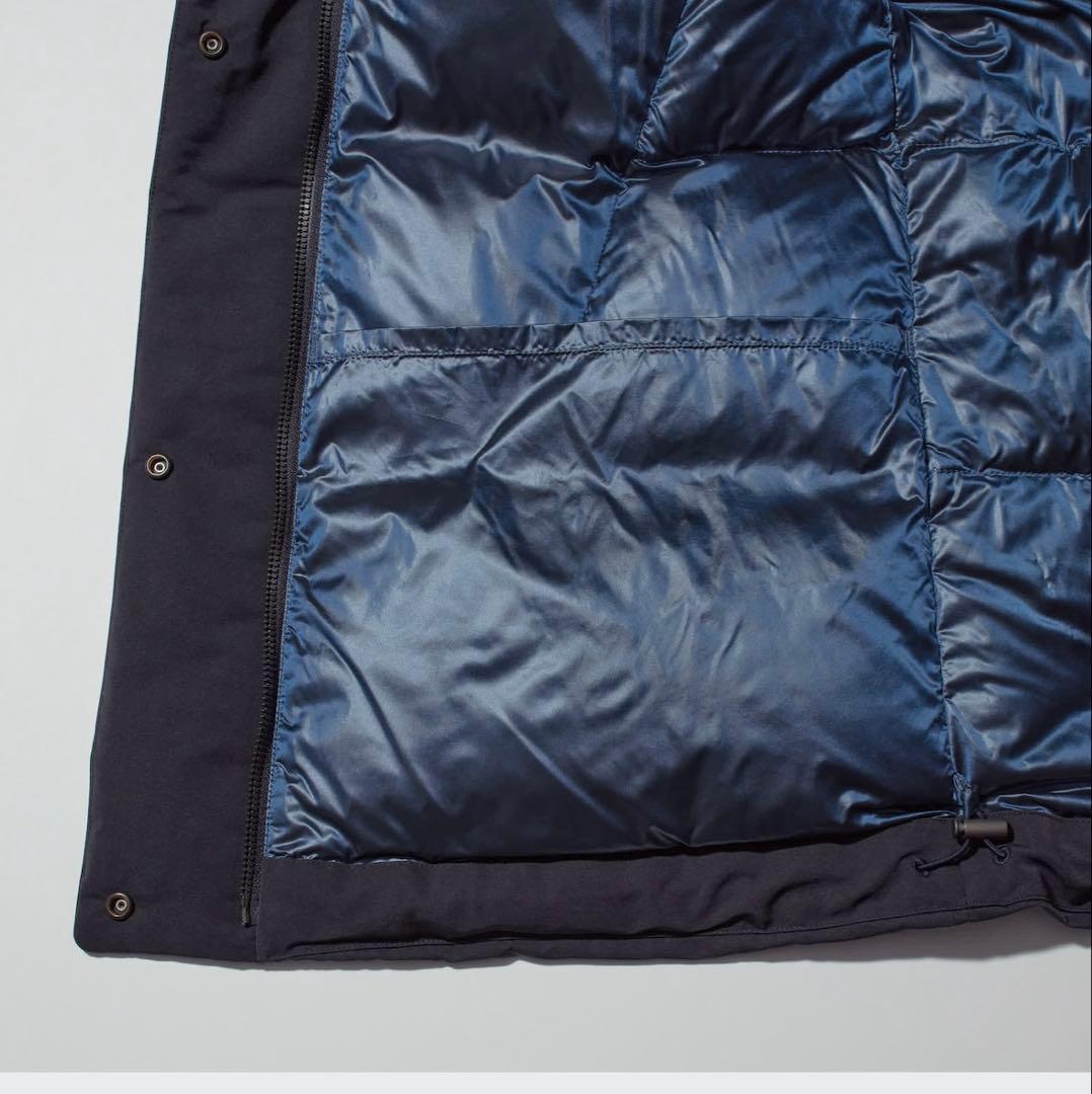 【新品UNIQLO＋J ハイブリッドダウンジャケットM/ネイビー　ジルサンダー