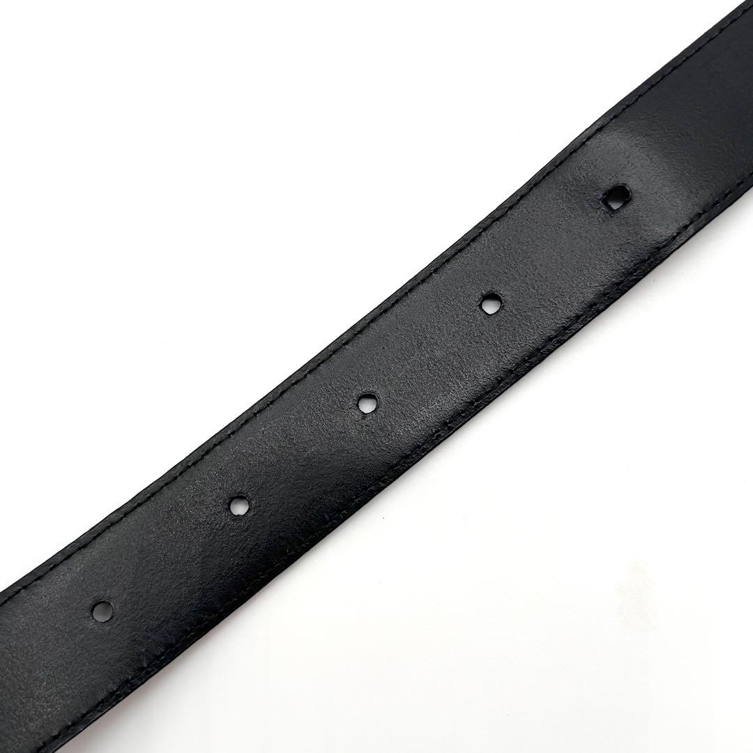 モンブラン ベルト レザー ゴールド金具 ホワイトスター 保存袋 箱 本革 黒