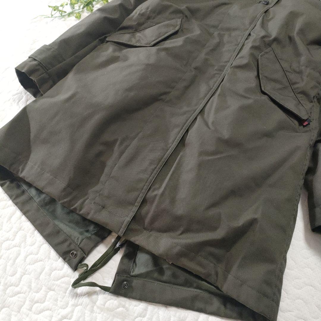 新品✨ウールリッチ　ダウンライナー付きモッズコート　カーキ　キングラビットファー