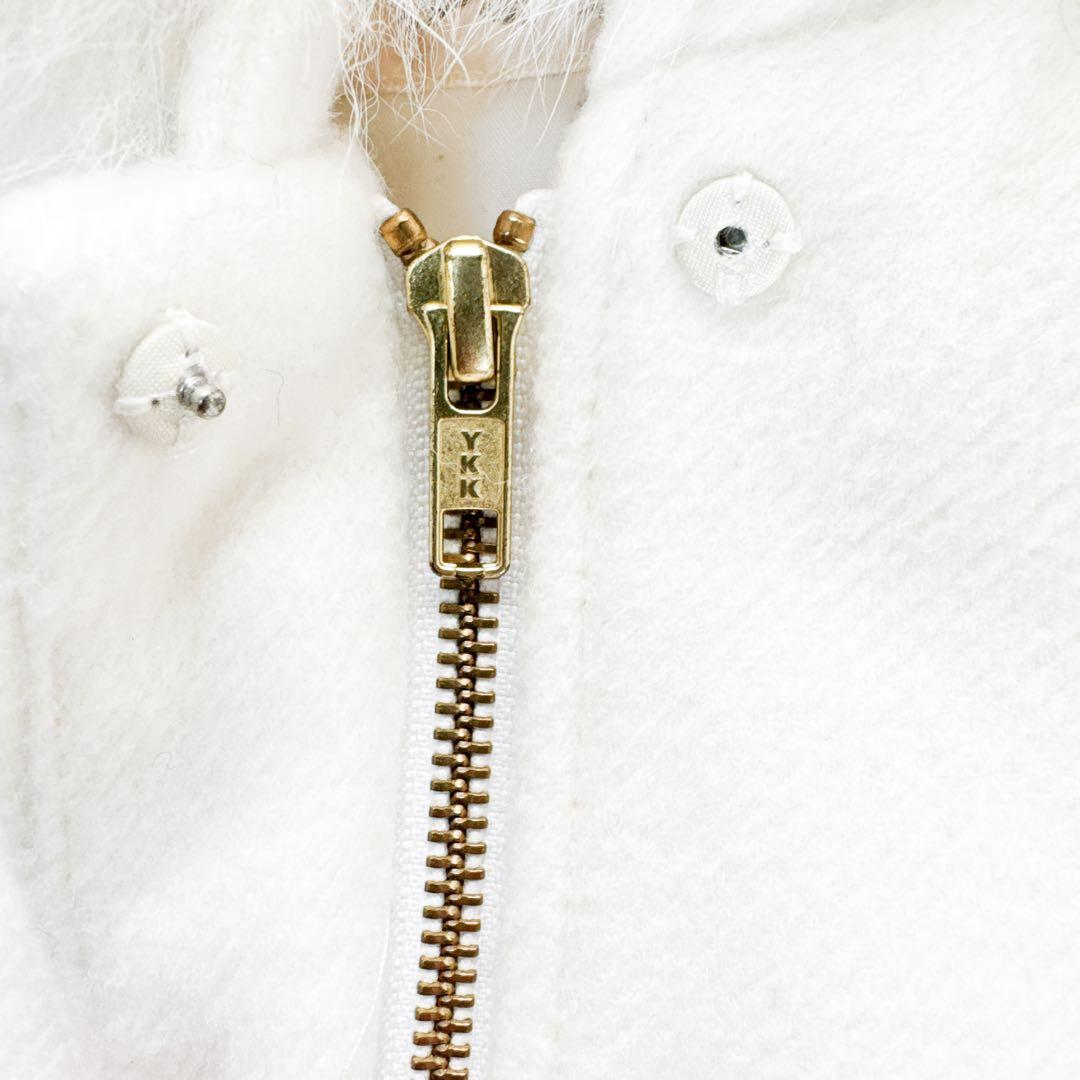 ロディスポット リュバンプリンセス ダッフルコート フォックスファー 白