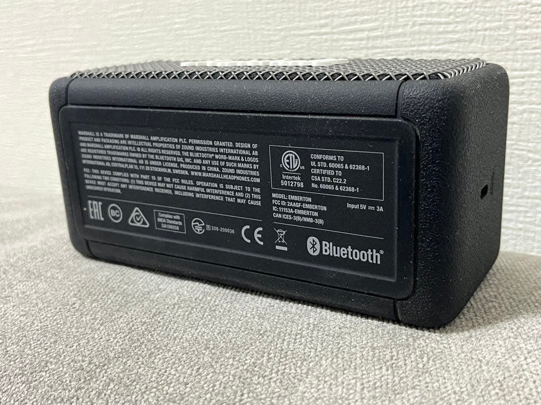 Marshall EMBERTON ブラック マーシャル　　Bluetooth