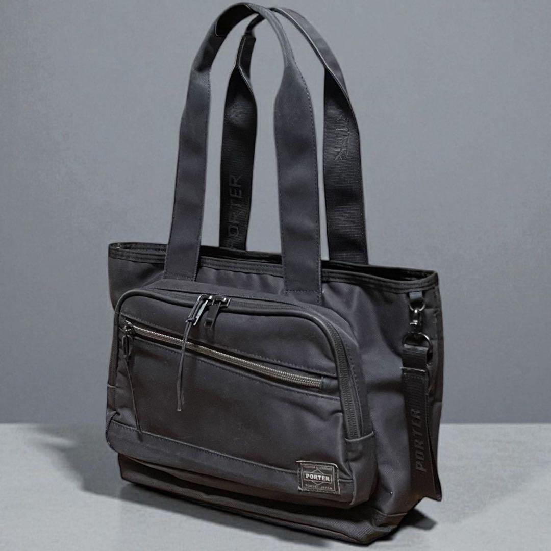 PORTER / FRONT TOTE BAG(S) BLACK 希少 廃盤品