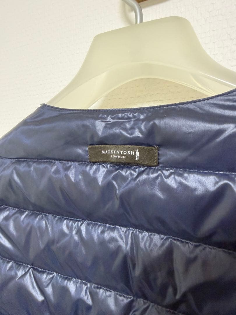 マッキントッシュ　ロンドン　バーウィック　ネイビー　サイズ40 ダウンベスト