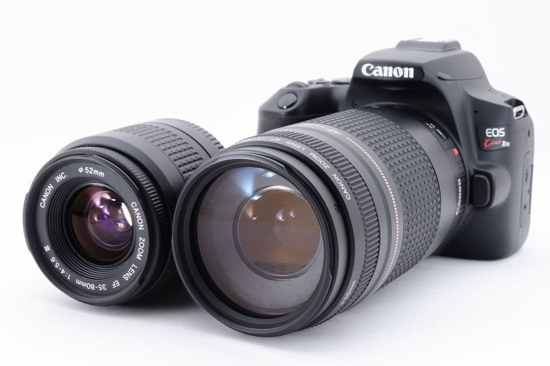 一眼レフカメラ Canon EOS Kiss X10標準&望遠ダブルレンズセット