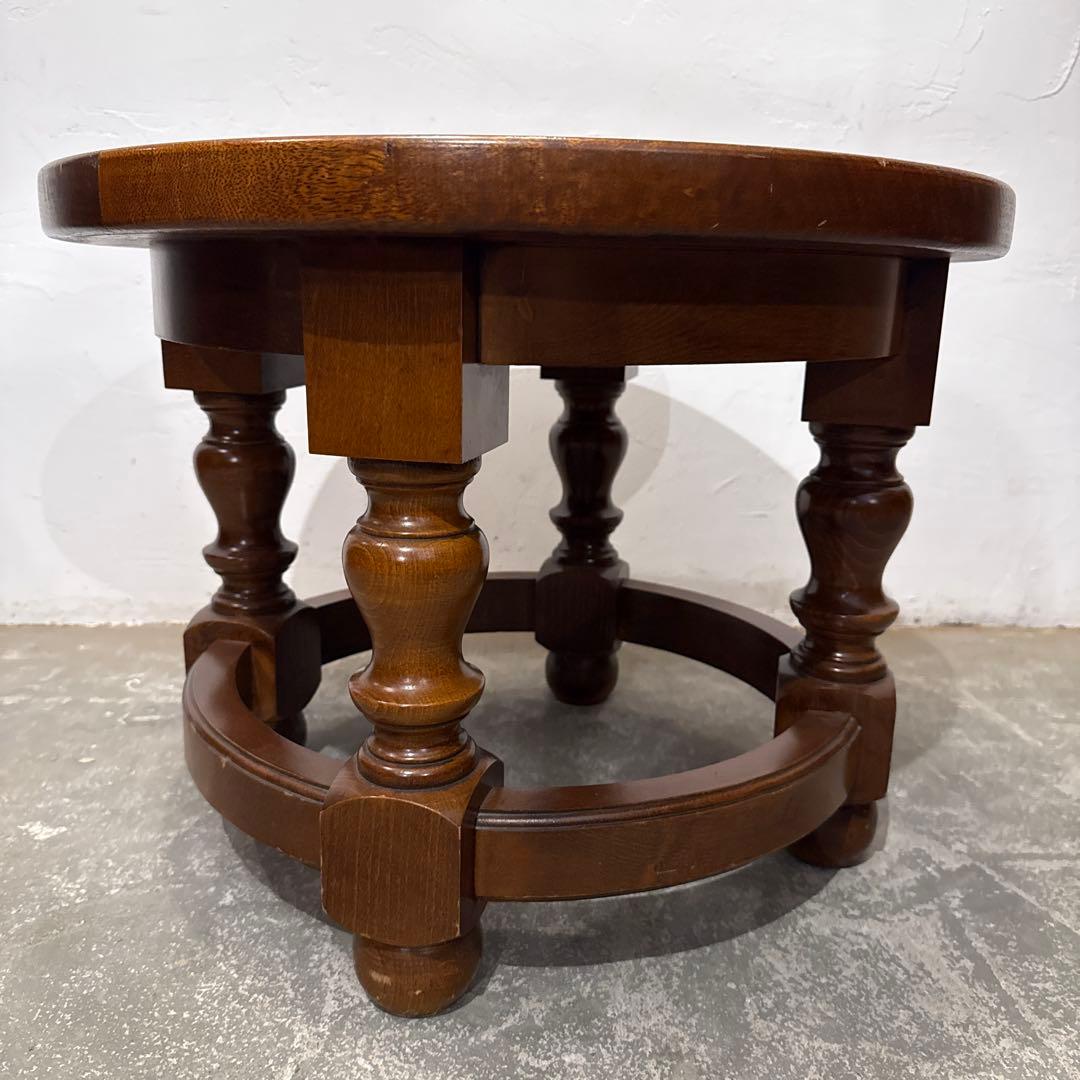 年末年始saleヴィンテージ　ラウンド　コーヒーテーブル