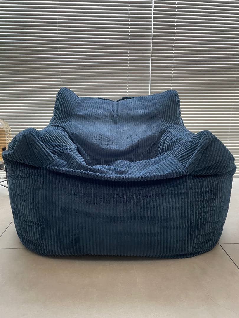 HUGME 1人掛けビーズソファ　NAVY
