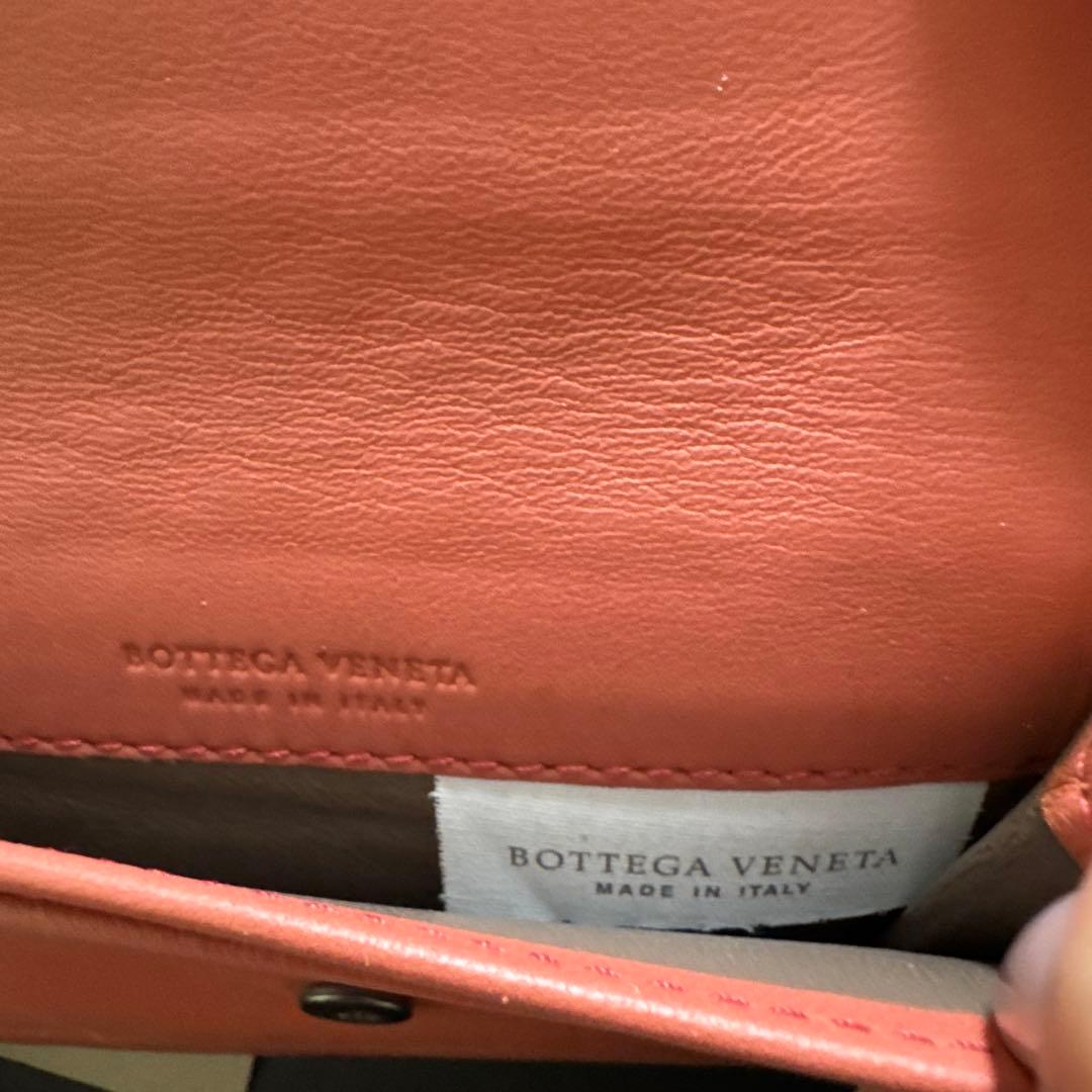 Bottega Veneta ピンク レザー 名刺入れ