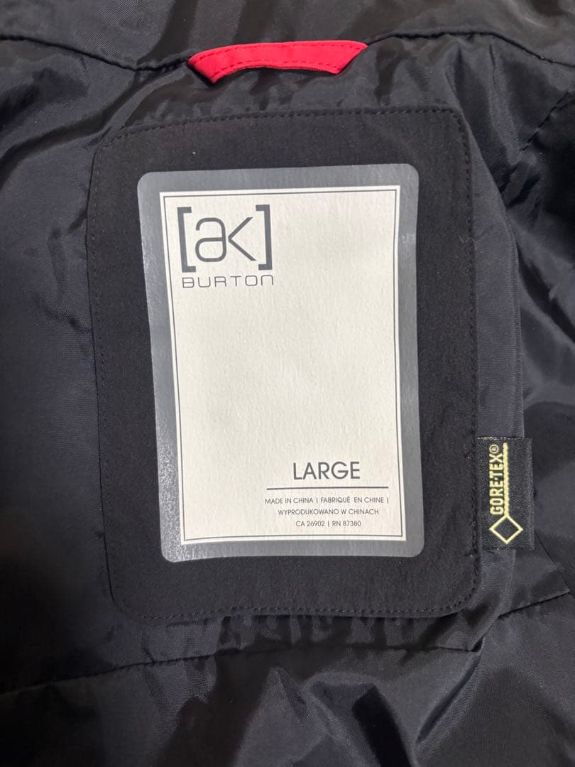 burton ak 2l boom jacket Lサイズ
